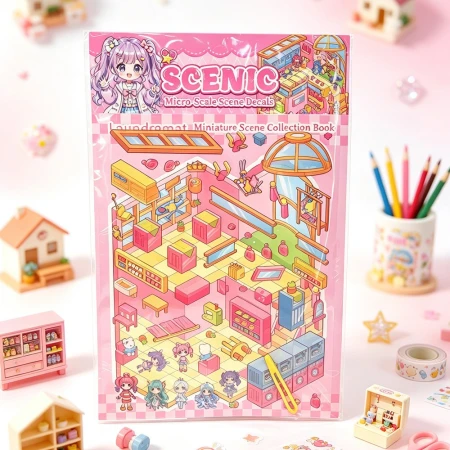 New miniature scene stickers, three-dimensional landscape creative stickers, children's cartoon handbook decorative stickers (English version) New miniature scene stickers, three-dimensional landscape creative stickers, children's cartoon handbook decorative stickers (English version)